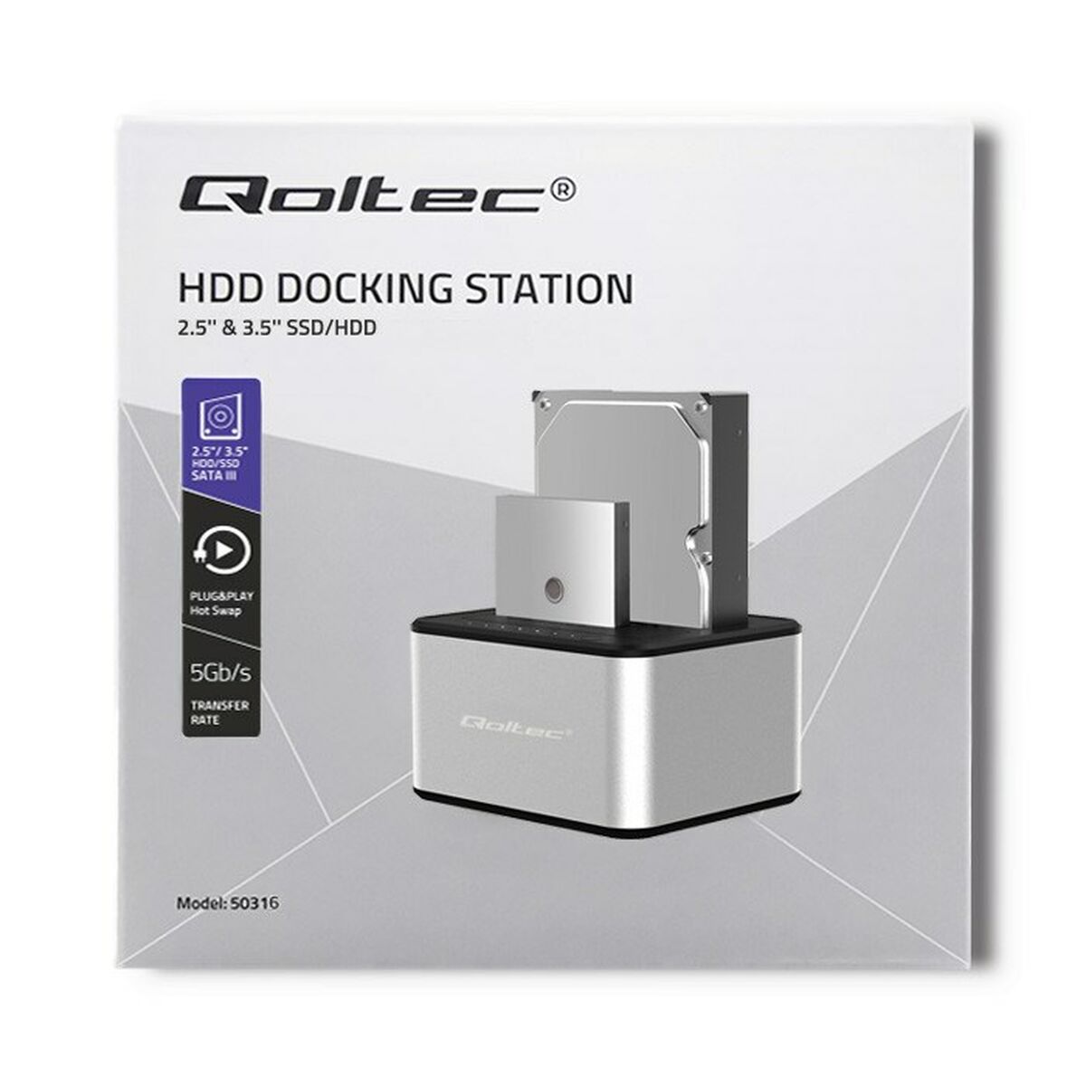 Nabíjecí podstavec Qoltec 50316
